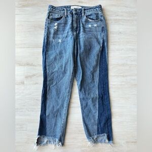 Hidden Jeans Loose Fit Ankle Length Cut-Off Jeans
